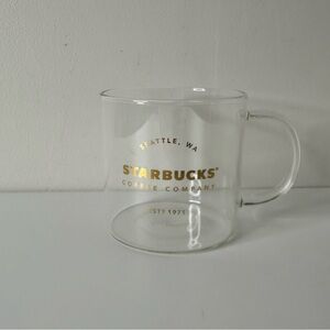 Starbucks 2015 Seattle Pike Place Heritage Glass Mug, 18 fl oz / 532 ml